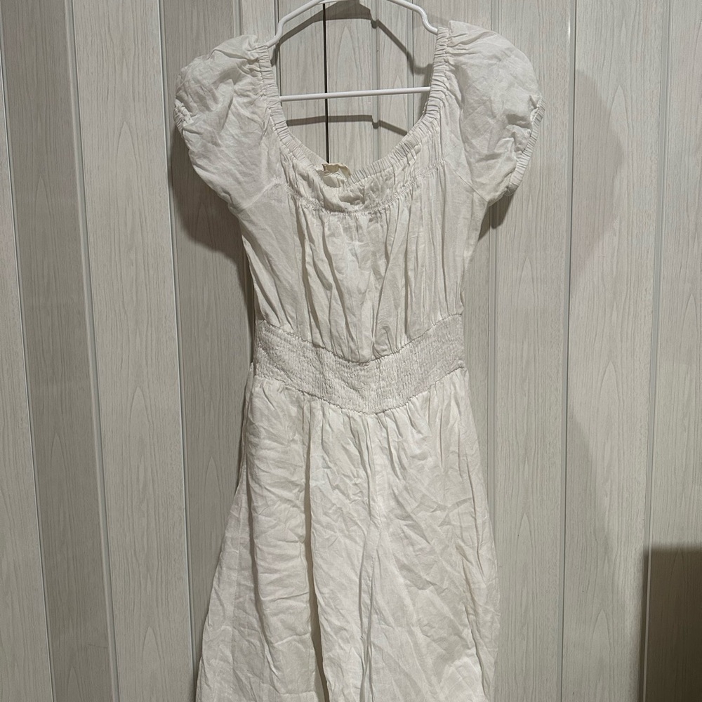 Altar'd State Cream Short Sleeve Dress